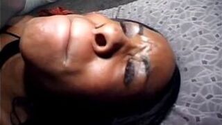 Sexy black couple gets naughty porn video